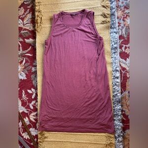 Icebreaker Yanni merino wool tank dress cool-lite earthy dusty rose women’s XL
